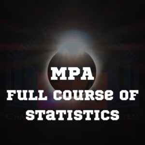 Full Course of Statistics for MPA